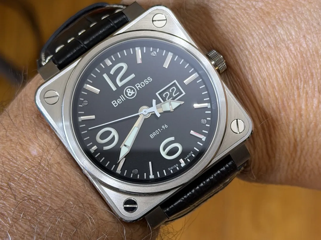 Bell & Ross BR01-96 Big Date Automatic 46mm with 4 sets of Straps Box Booklets