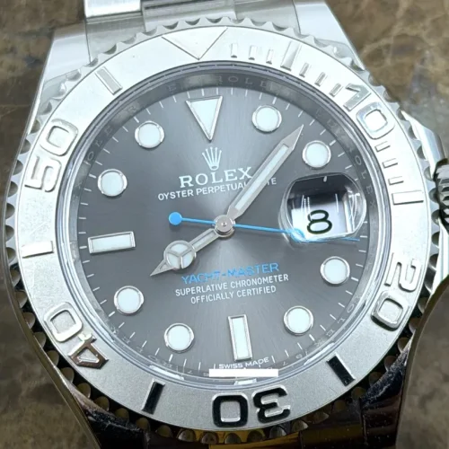 Rolex Yachtmaster Steel & Platinum 40mm Automatic with Rhodium Dial 116622 with Box and Papers