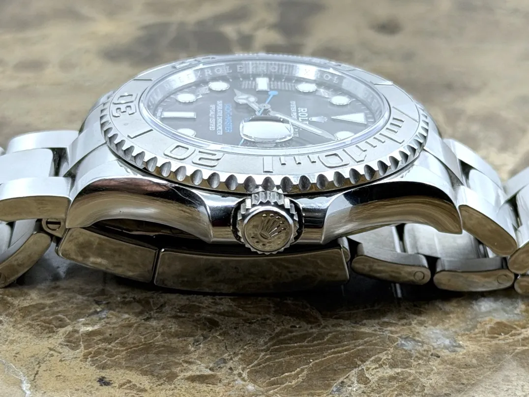 Rolex Yachtmaster Steel & Platinum 40mm Automatic with Rhodium Dial 116622 with Box and Papers