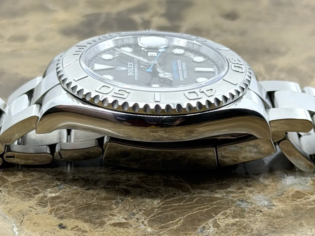 Rolex Yachtmaster Steel & Platinum 40mm Automatic with Rhodium Dial 116622 with Box and Papers