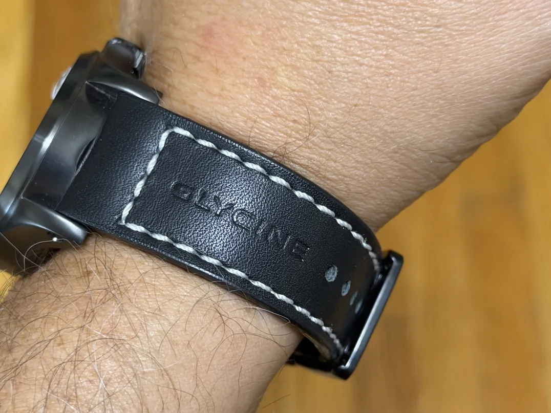 Glycine Incursore Power Reserve Indicator 46mm Automatic Black DLC Limited to 300 pieces model 3880